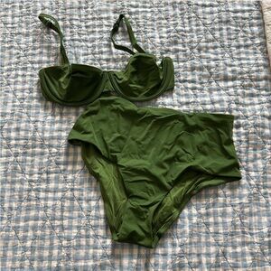 CUUP Seaweed Green Bikini Set